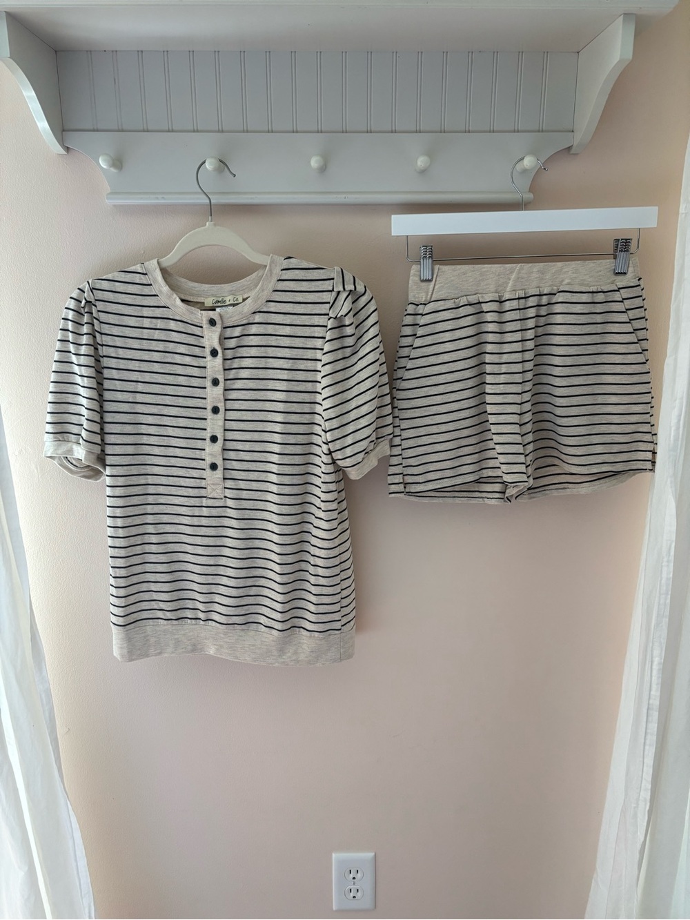 Women’s striped pajama set